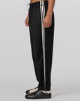 Refined Woven Trackpant - Black