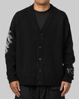 GFX Knit Cardigan - Black