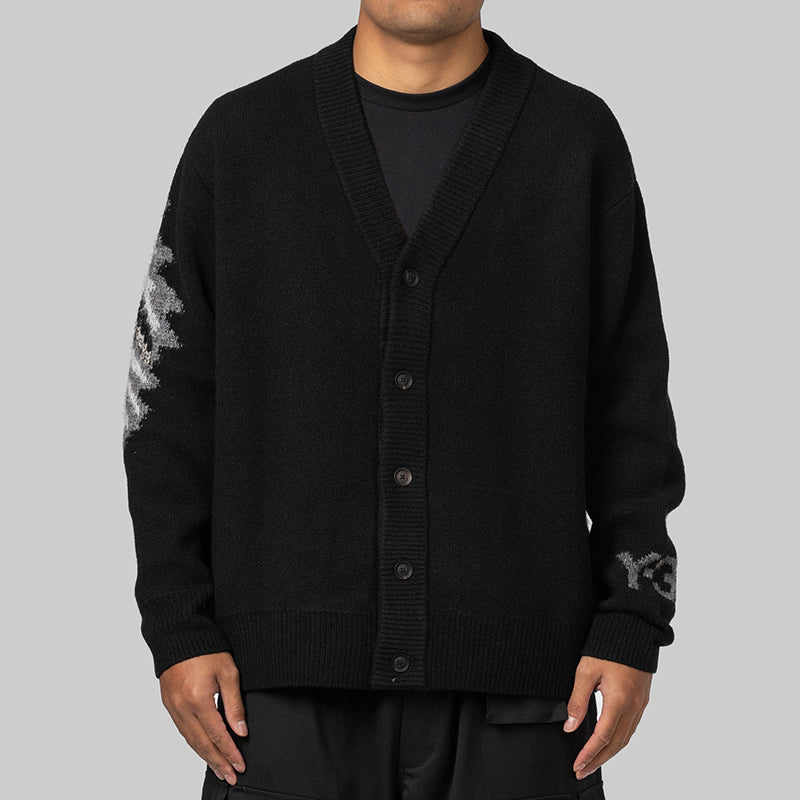 GFX Knit Cardigan - Black