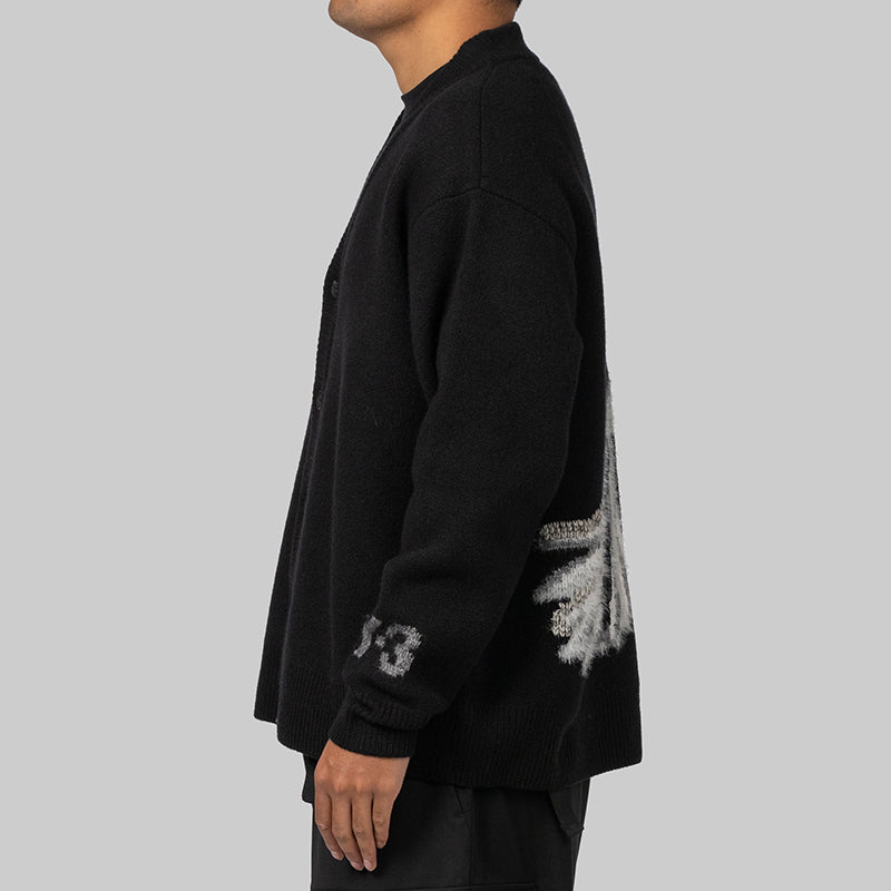 GFX Knit Cardigan - Black