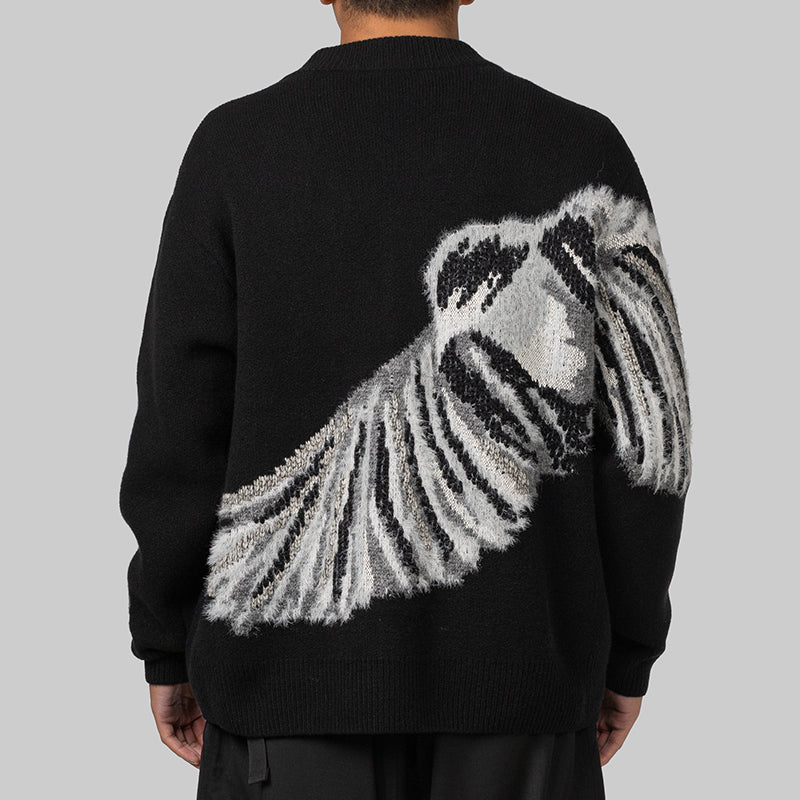 GFX Knit Cardigan - Black