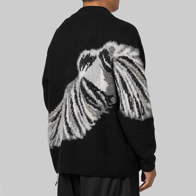 GFX Knit Cardigan - Black