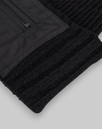 Nylon Patch Beanie - Black