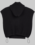 Hooded Vest - Black