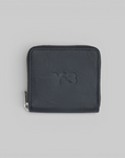 Crinkle Leather Wallet - Black