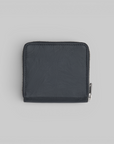 Crinkle Leather Wallet - Black