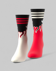 X 100 Thieves Socks - Cream White/Red