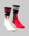 X 100 Thieves Socks - Cream White/Red