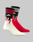 X 100 Thieves Socks - Cream White/Red