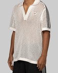 X CLOT By Edison Chen Crochet Polo - Cloud White