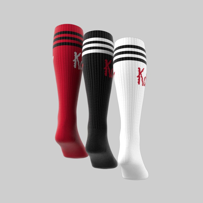 X Korn Socks - White/Black