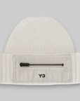 Nylon Patch Beanie - Talc