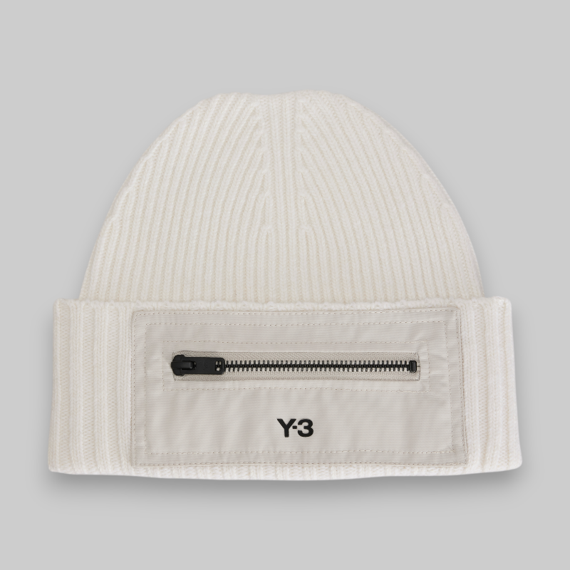 Nylon Patch Beanie - Talc