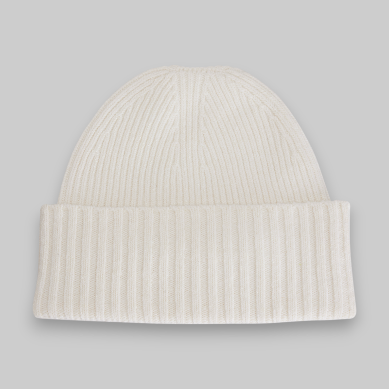 Nylon Patch Beanie - Talc