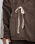 X CLOT By Edison Chen Corduroy Jacket - Dark Brown