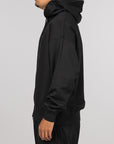 French Terry Zip Hoodie - Black