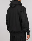 French Terry Zip Hoodie - Black