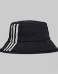 3-Stripe 'Double Brim' Bucket Hat - Black