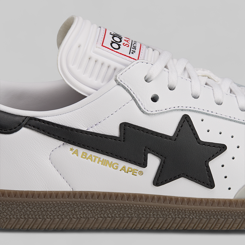 x Bape Samba - White/Black