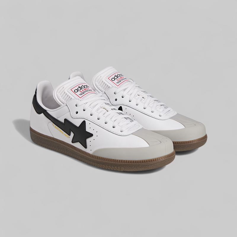 x Bape Samba - White/Black