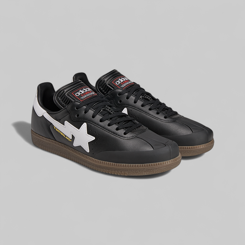 x Bape Samba - Black/White