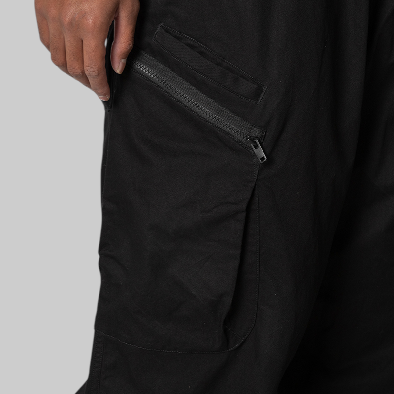 Twill Cargo Pant - Black