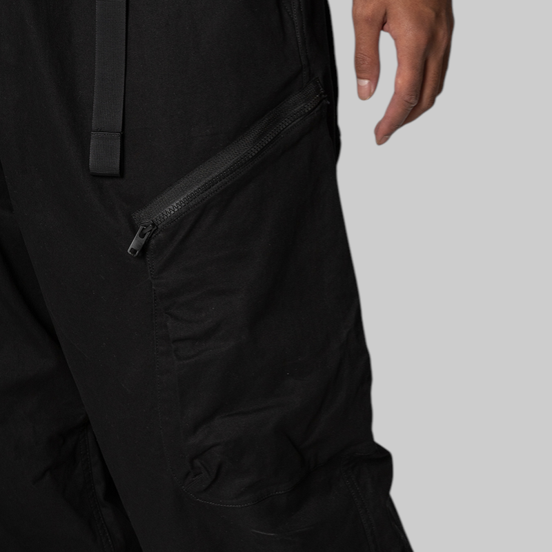 Twill Cargo Pant - Black