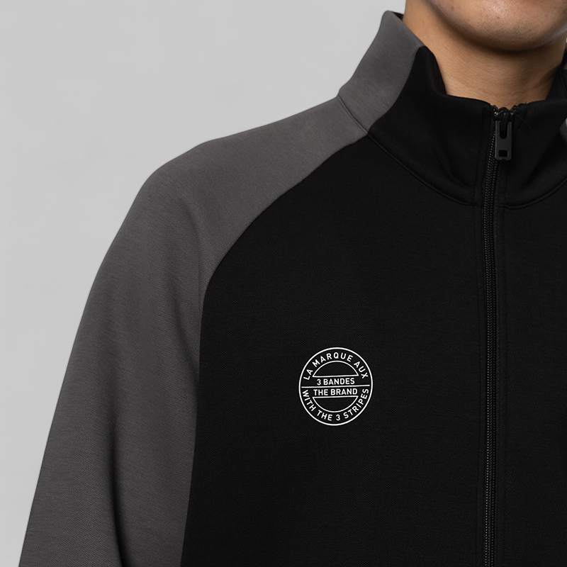 X Neighborhood Track Top (removable sleeves) - Black