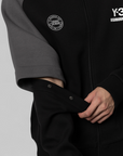 X Neighborhood Track Top (removable sleeves) - Black