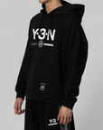 X Neighborhood Graphic Hoodie - Black