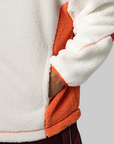 OG L.A. Adams Blvd Polar Fleece Jacket - Off White/Preloved Red