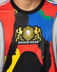 X Brain Dead Long Sleeve Jersey - Black/Equipment Yellow