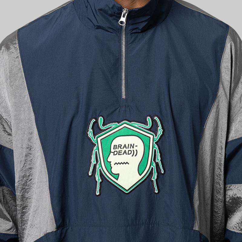X Brain Dead Track Top - Collegiate Navy