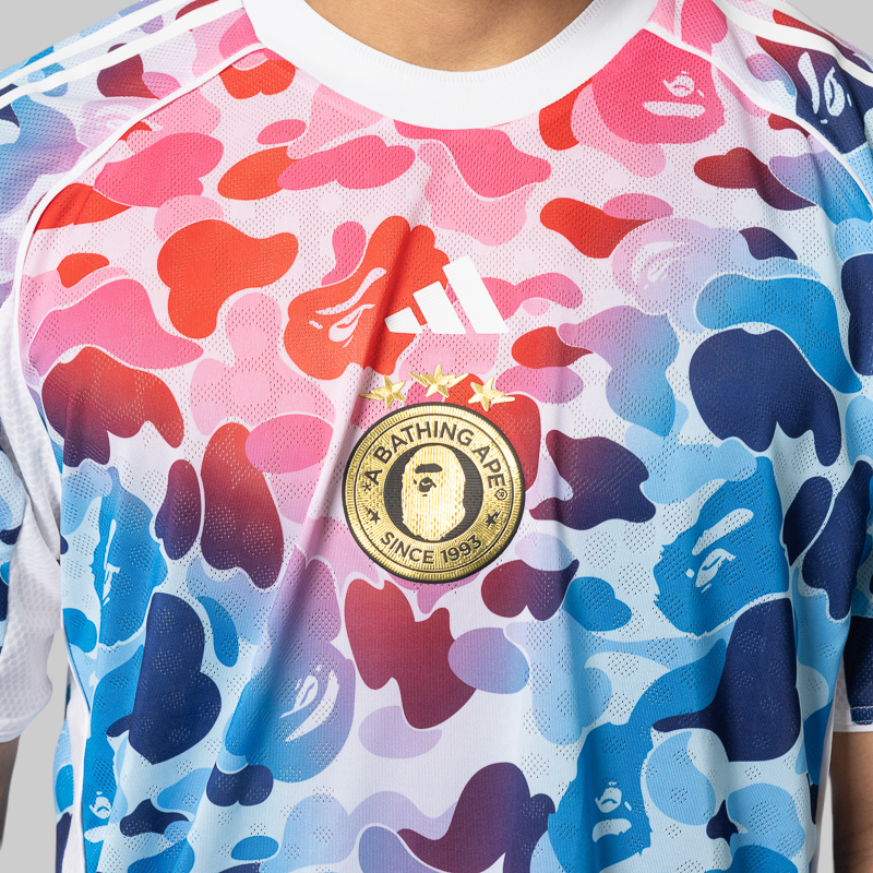 x Bape Football Jersey - Shock Blue – LOADED