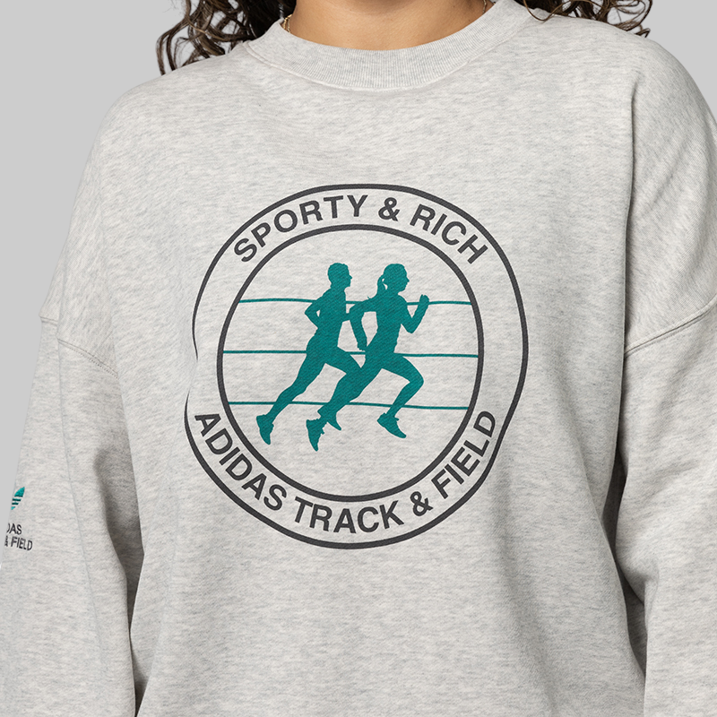 X Sporty &amp; Rich Sweater - Light Grey Heather