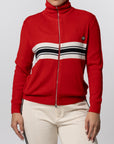 X Wales Bonner Knit Track Top - Better Scarlet