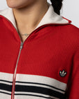 X Wales Bonner Knit Track Top - Better Scarlet