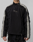 X Thug Club Woven Track Top - Black/Silver Metallic