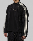 X Thug Club Woven Track Top - Black/Silver Metallic