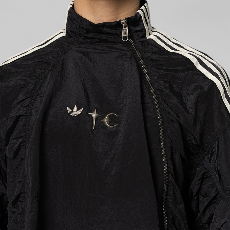 X Thug Club Woven Track Top - Black/Silver Metallic – LOADED X Thug Club Woven Track Top - Black/Silver Metallic – LOADED