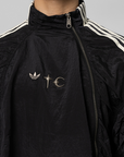 X Thug Club Woven Track Top - Black/Silver Metallic