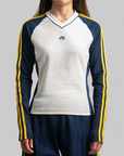 X Miaou Motorsport Long Sleeve Top - White