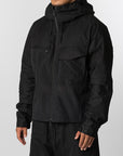Hood Utility Jacket - Black