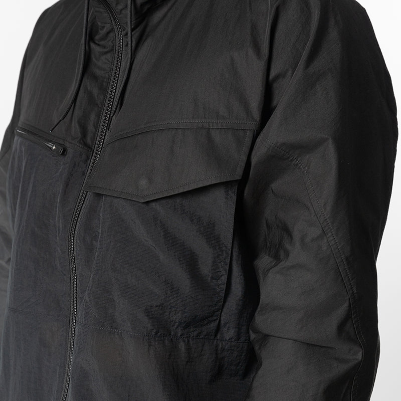 Hood Utility Jacket - Black