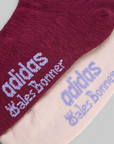 X Wales Bonner 3Stripe Socks - Maroon/Wonder Quartz