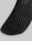 Crochet Crew Socks 2 Pack - Off White/Black