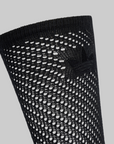 Crochet Crew Socks 2 Pack - Off White/Black
