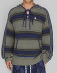 X CLOT By Edison Chen Baja Hoodie - Trace Khaki/Tech Indigo