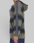 X CLOT By Edison Chen Baja Hoodie - Trace Khaki/Tech Indigo