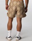 X CLOT By Edison Chen Ikat Short - Warm Sandstone